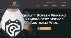 Desktop Screenshot of hawkesburyscreenprinting.com.au